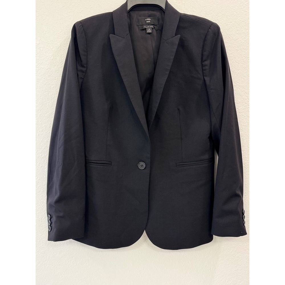 J. Crew Black Single-Button Blazer
